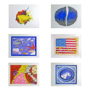 CRACKING ART GROUP - "Love Nature" - 6 silkscreens on PVC, 1994